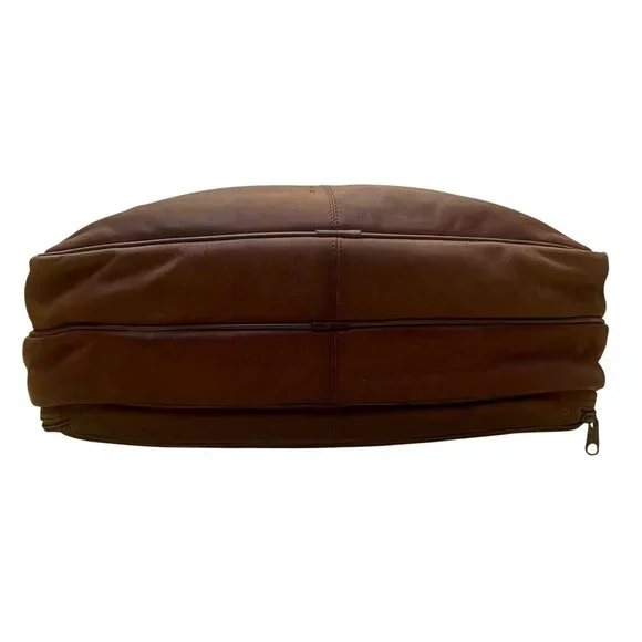 Heritage Men’s Brown Full Grain Leather With Strap & Handles Portfolio Bag